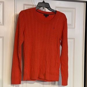 Tommy Hilfiger pullover cable knit sweater salmon colored XL
